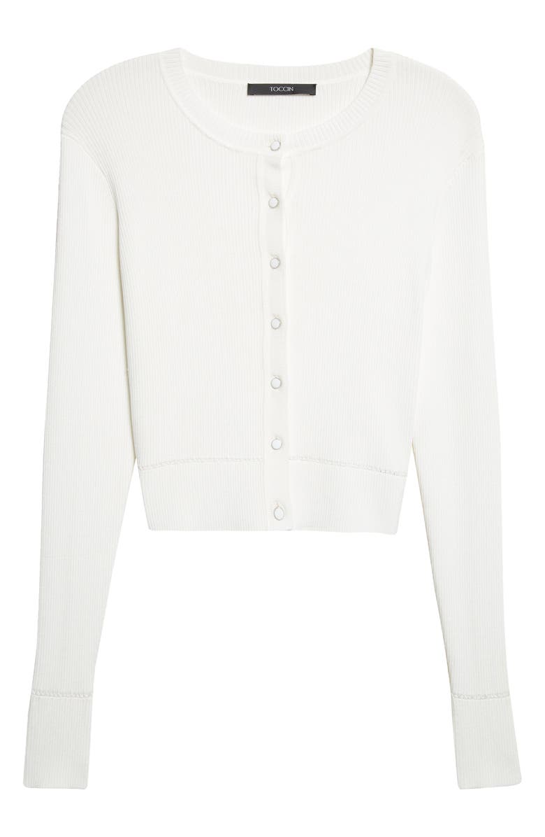 Toccin Zoe Crop Fitted Cardigan, Alternate, color, 
