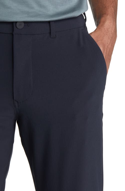 Mizzen + Main Mizzen+main Helmsman Slim Fit Flat Front Golf Pants In Black