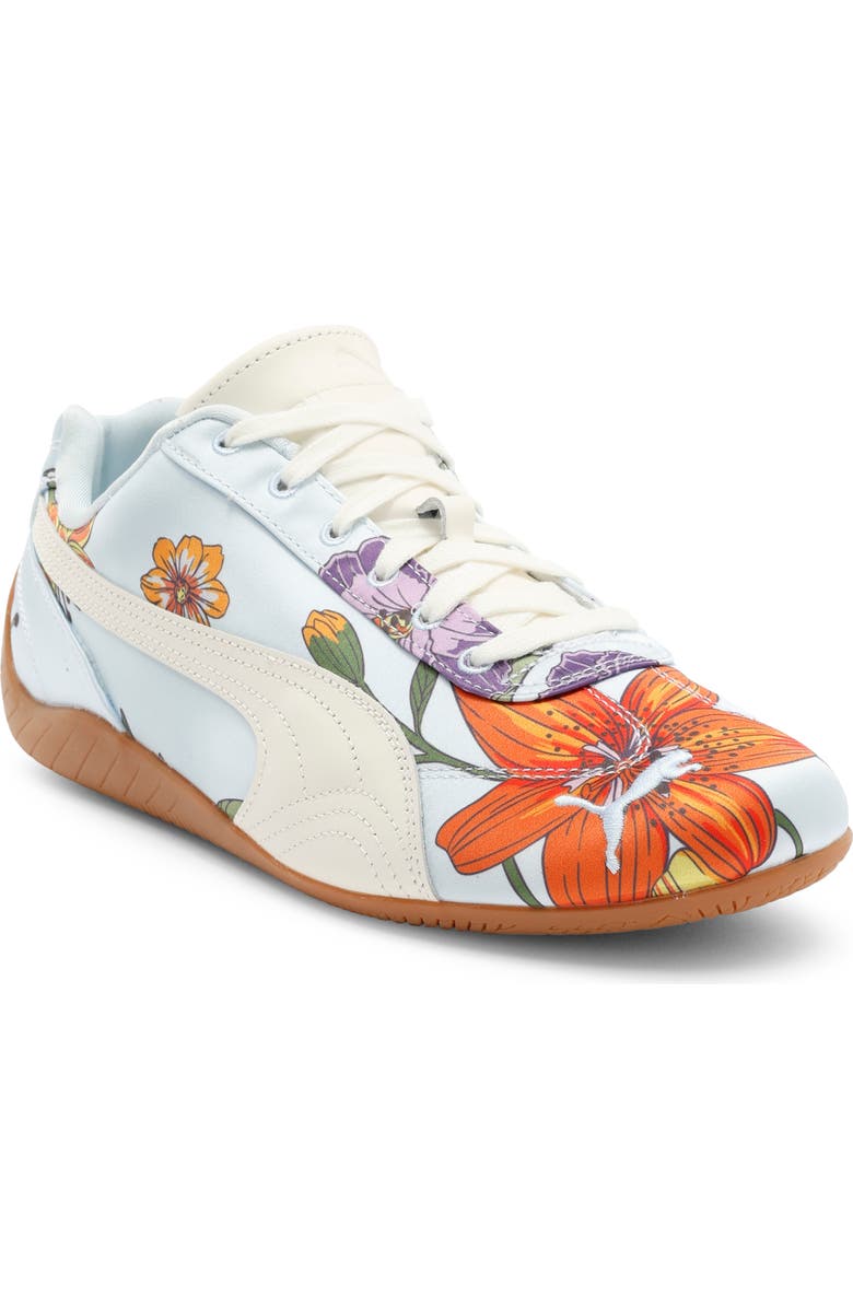 PUMA Speedcat Silk Sneakerina, Main, color, Warm White/ Icy Blue