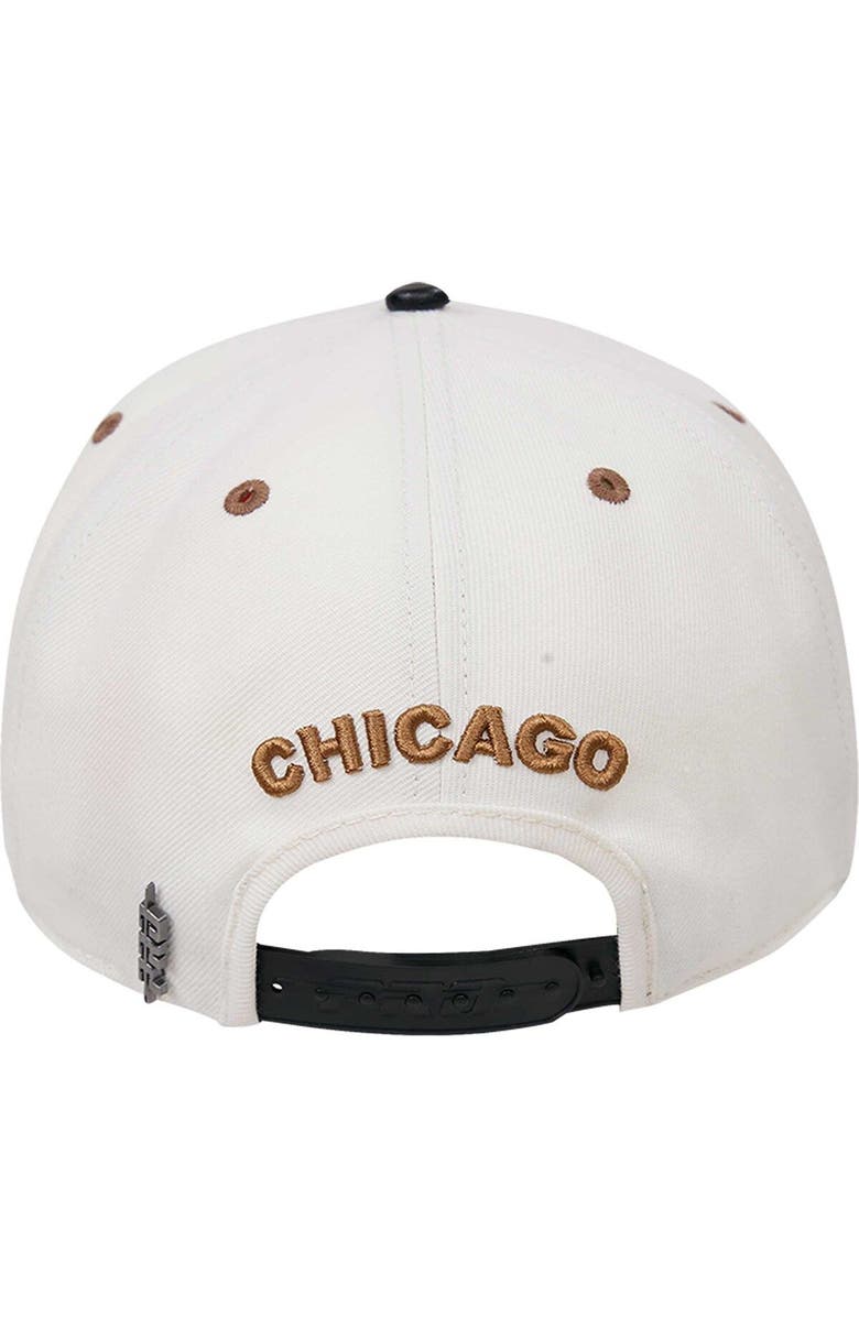 Post Men's Cream/Black Chicago Bulls Album Cover Snapback Hat, Alternate, color, 
