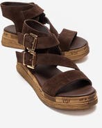 Forever & Always Shoes Lorentis Leather Double Buckle Sandal