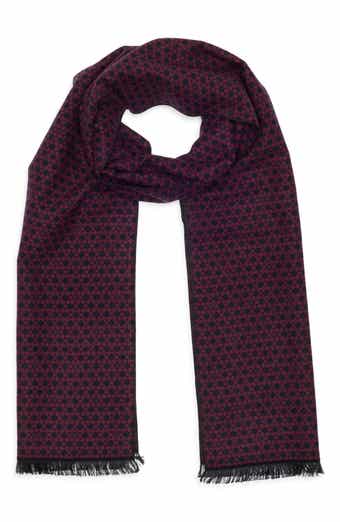 Geometric Silk Reversible Scarf