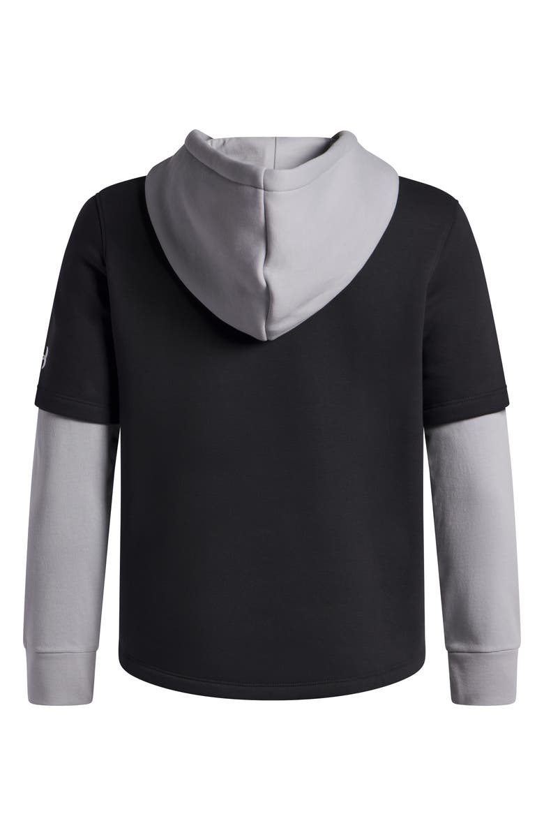 Under Armour Kids' UA Icon Snap-Up Hoodie, Alternate, color, 001 Black