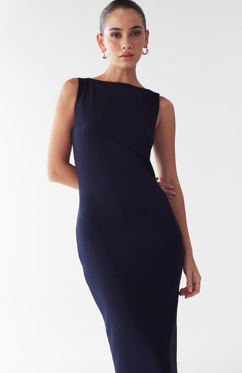 Bwldr Shian Midi Dress In Blue