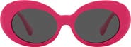 Versace 54mm Irregular Oval Sunglasses