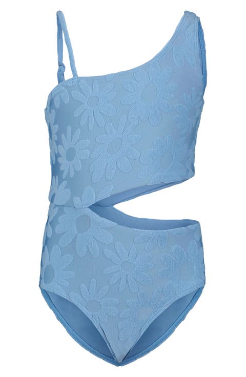 Kids' Botanic Blues One-Piece Swimsuit