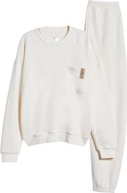 Lunya Silksweats™ Oversize Cotton Blend Pajama Sweatshirt