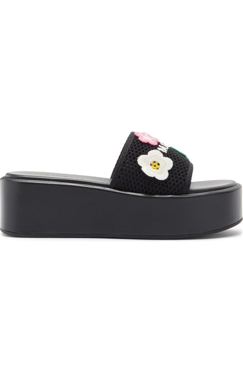 Marc Jacobs The Platform Slide Sandal, Alternate, color, Black Multi