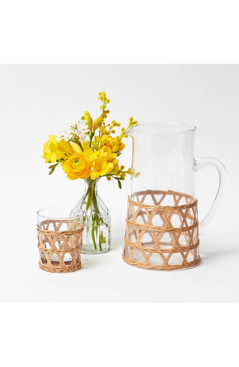 Mrs. Alice Raffia Water Jug, Alternate, color, Neutral