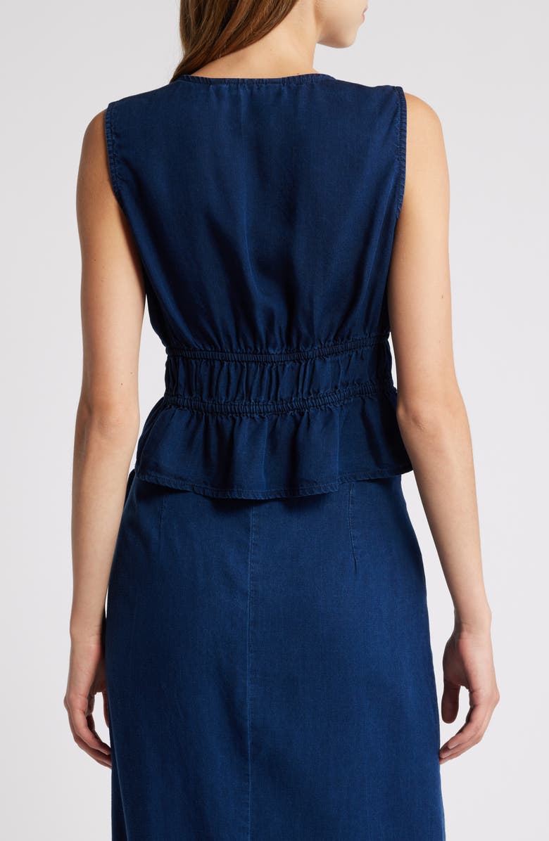 MANGO Milos Tie Front Sleeveless Top, Alternate, color,