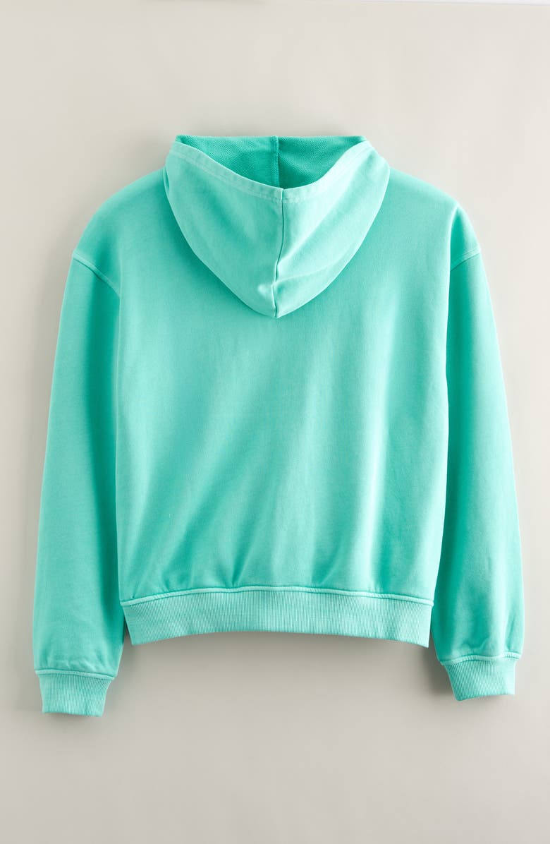 Treasure & Bond Kids' French Terry Zip-UP Hoodie, Alternate, color, Green Electric