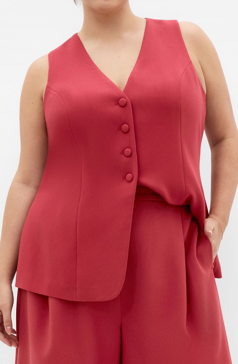 City Chic Tori Vest, Alternate, color, Sienna