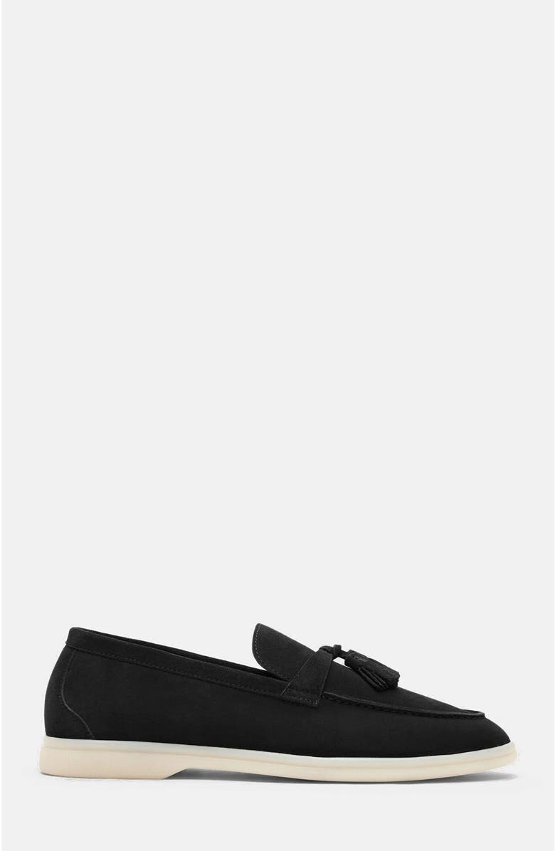 SCAROSSO Leandra Loafers, Alternate, color, Black Edit - Suede