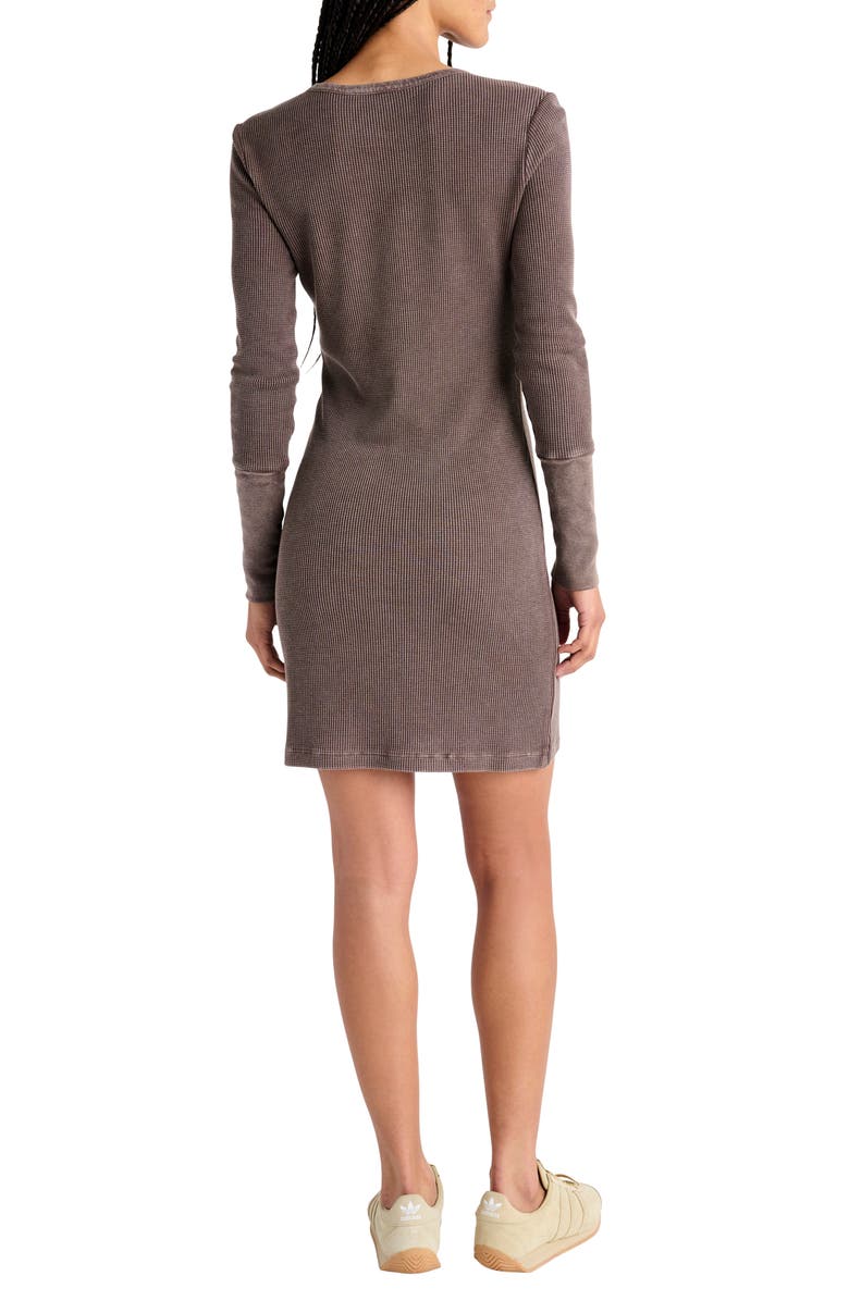 Splendid Forever Henley Long Sleeve Minidress, Alternate, color, 