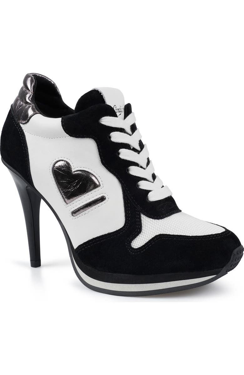 Candie's Percy Platform Pump, Main, color, Black