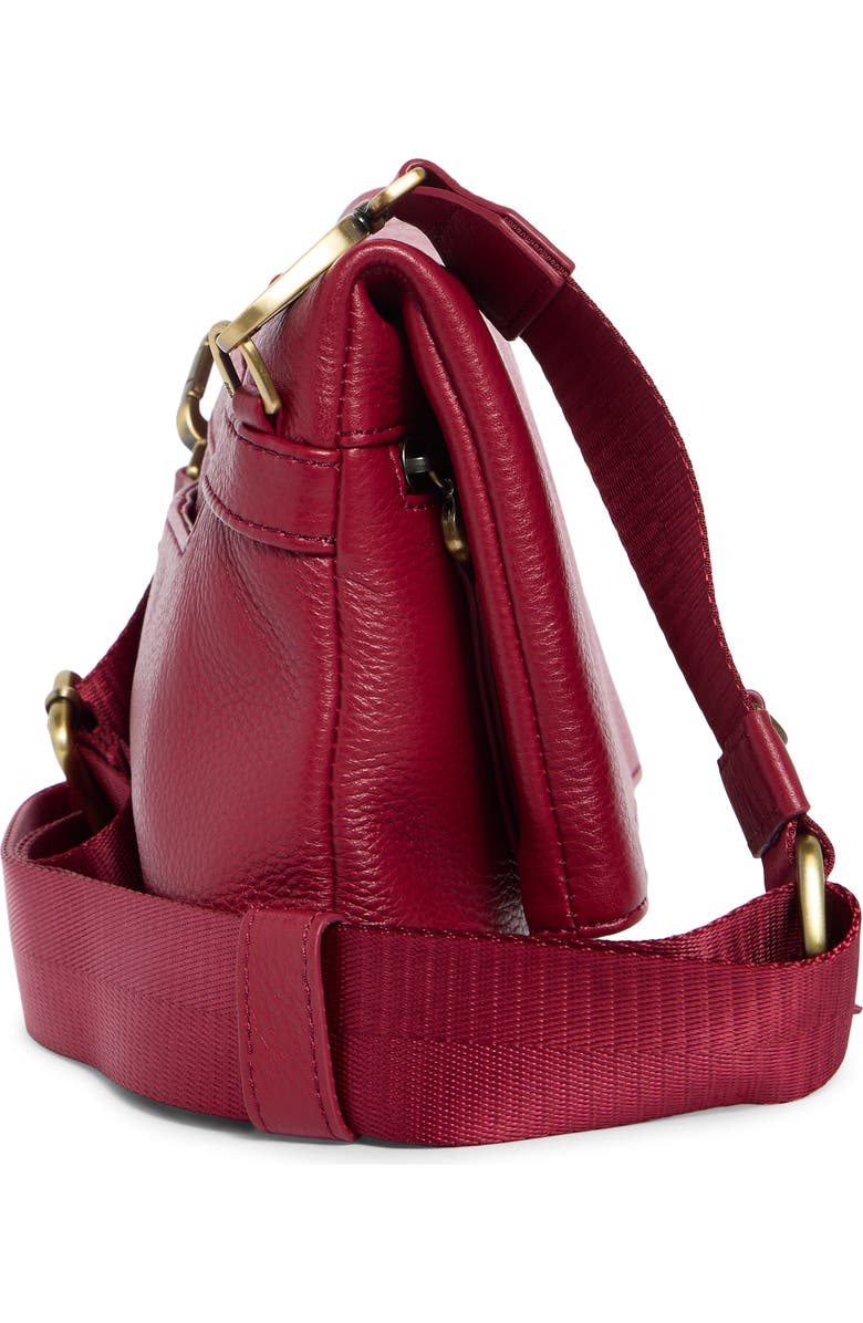 HOBO Grant Leather Crossbody Bag, Alternate, color, Wine
