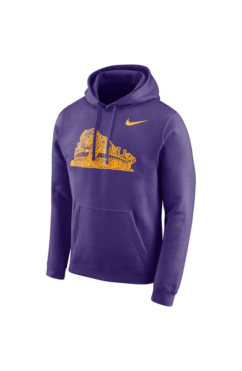 Nike Men's Nike Purple LSU Tigers Vault Club Fleece Pullover Hoodie, Alternate, color, 