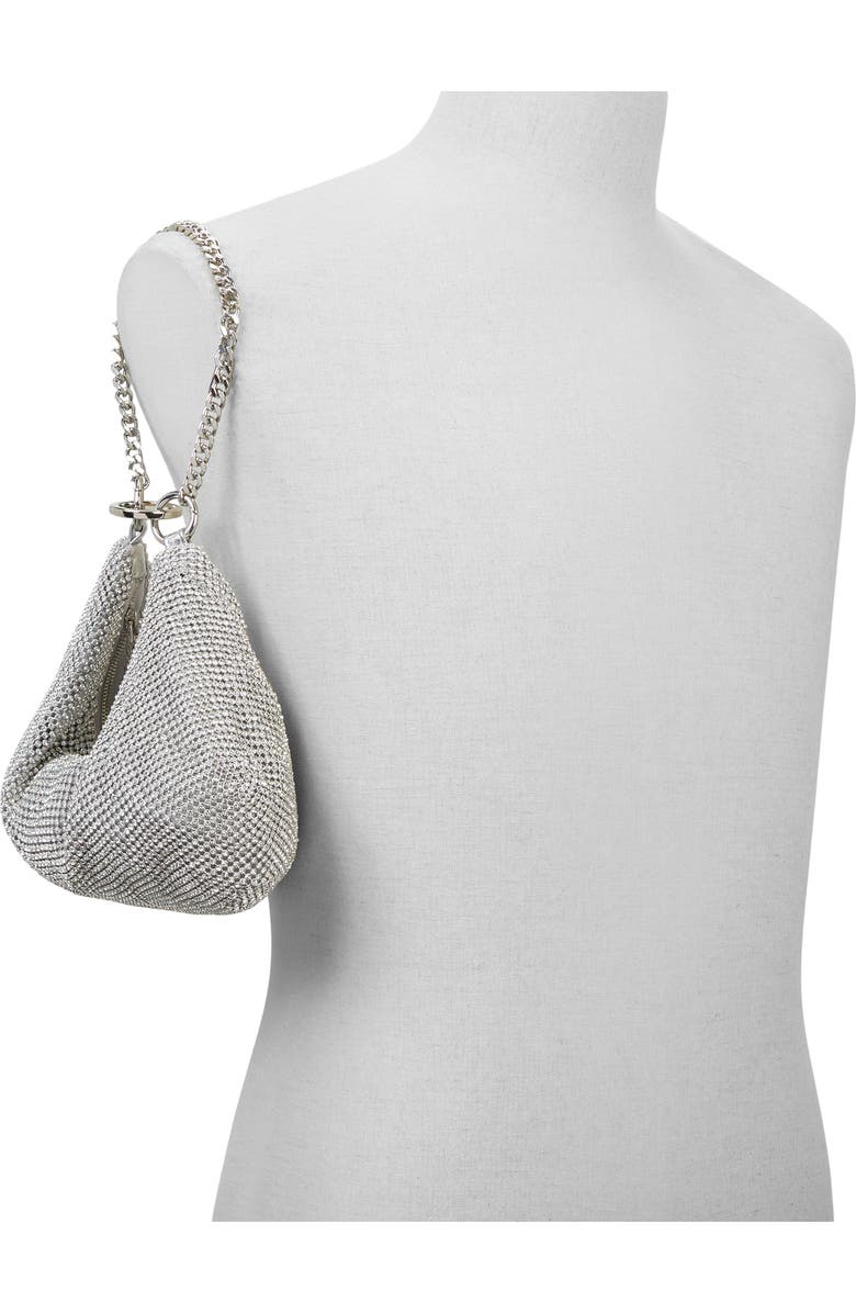 ALDO Vipready Crystal Mesh Shoulder Bag, Alternate, color,