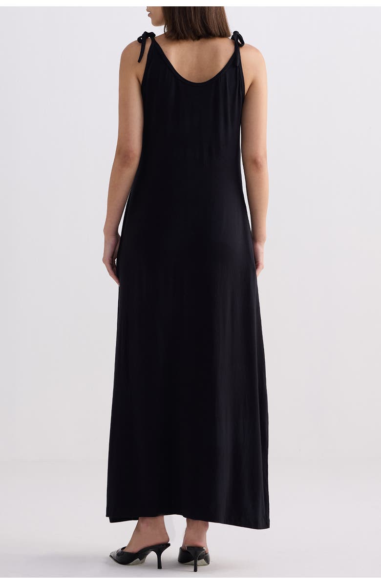 Reistor Tie-Detail Maxi Dress, Alternate, color, Black