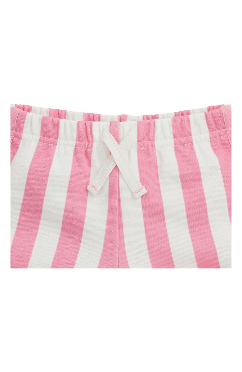 Magnetic Me Kids' Santa Monica Colorblock T-Shirt & Stripe Shorts Set, Alternate, color, Pink White