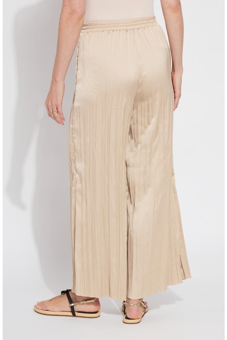 Packable Pleated Palazzo Pants, Alternate, color, CHABLIS