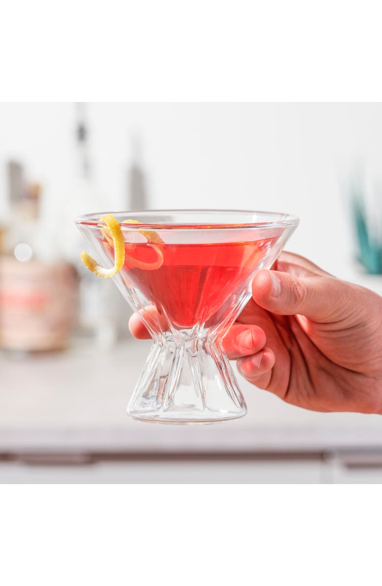 Viski Double Walled Martini Glasses Set of 2, Alternate, color, Clear