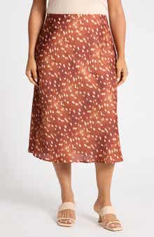 Bambi Satin Midi Skirt