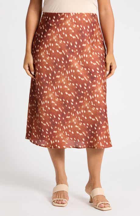 Bambi Satin Midi Skirt