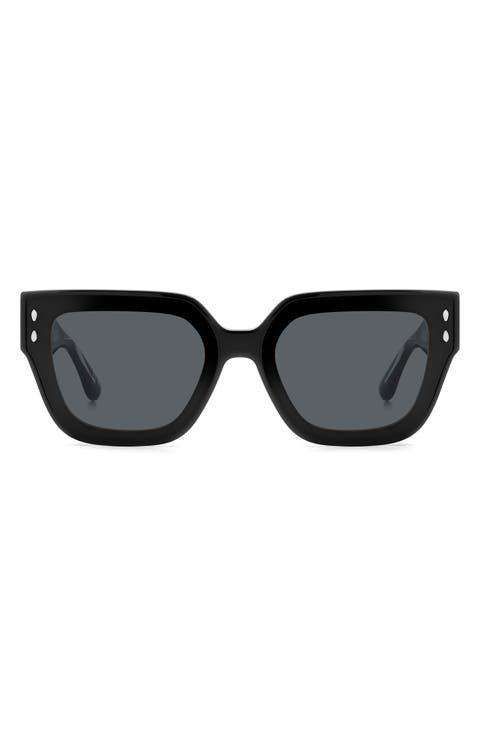 65mm Oversize Square Sunglasses