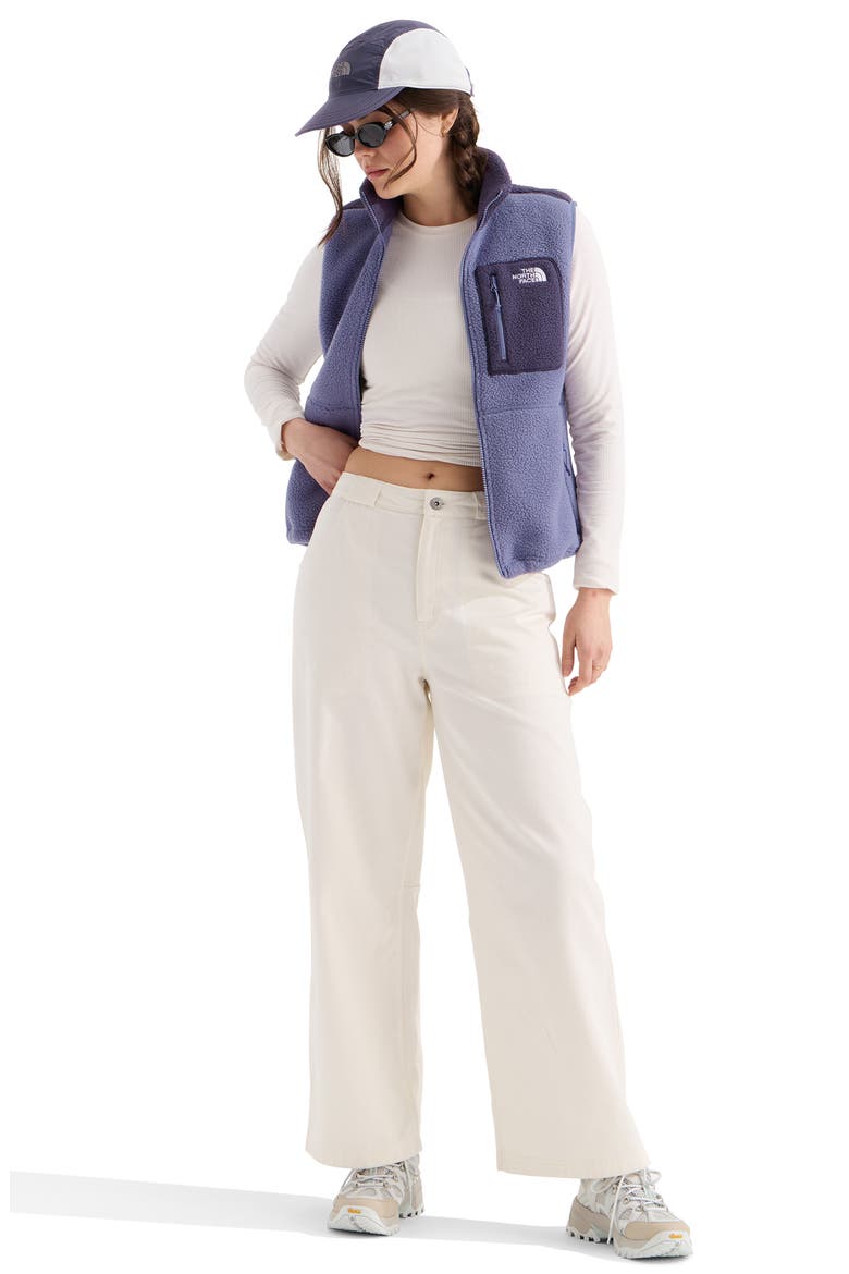 Yumori High Pile Fleece Vest, Alternate, color, GROUNDED PLUM/ ENDLESS DUSK