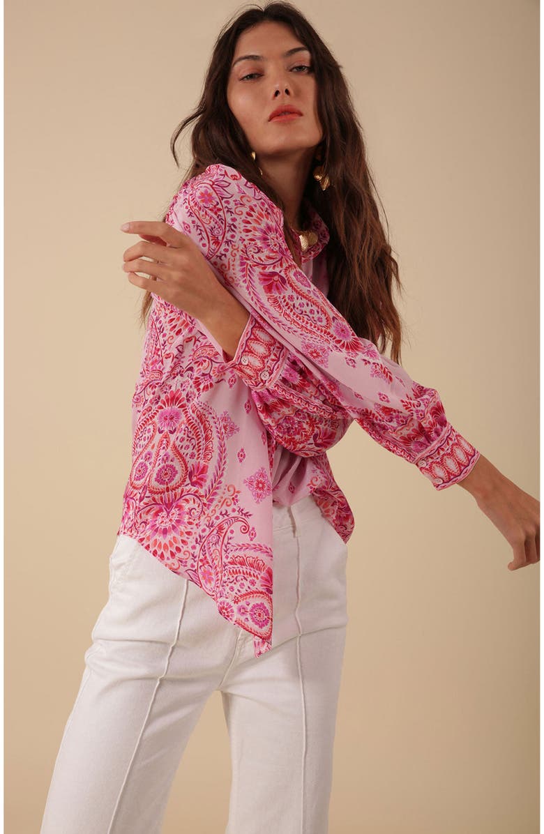 Hale Bob Eden Silk Top, Alternate, color,