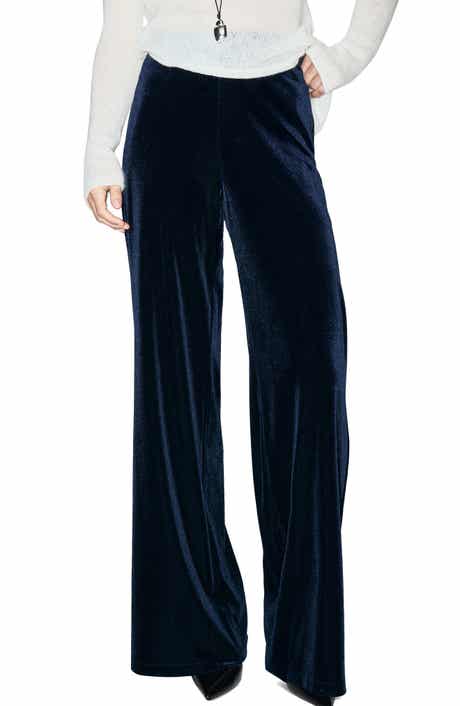MANGO Wide Leg Velvet Pants