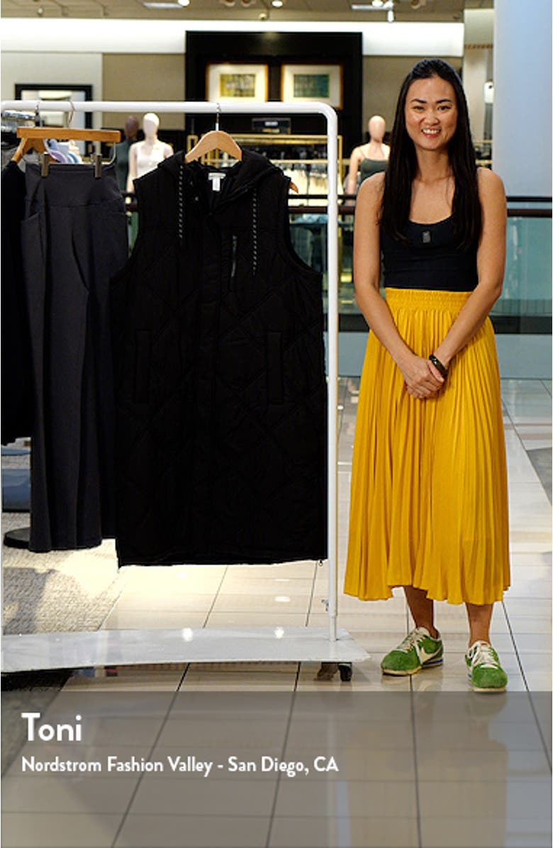 Long Hooded Puffer Vest, sales video thumbnail