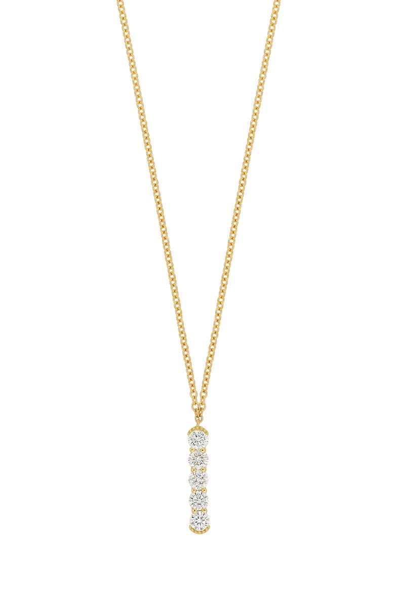 Florentine Diamond Pendant Necklace (Nordstrom Exclusive), Main, color, 18KY