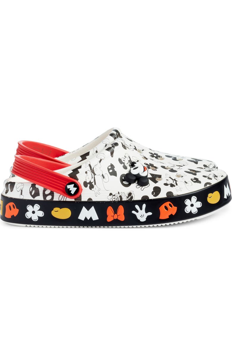 CROCS x Disney Gender Inclusive Mickey & Minnie Mouse Off Court Clog, Alternate, color,