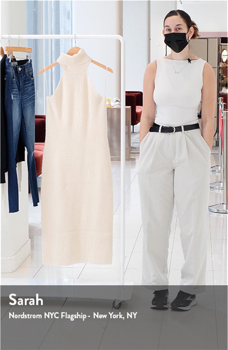 Clemmy Turtleneck Sleeveless Wool & Cashmere Dress, sales video thumbnail