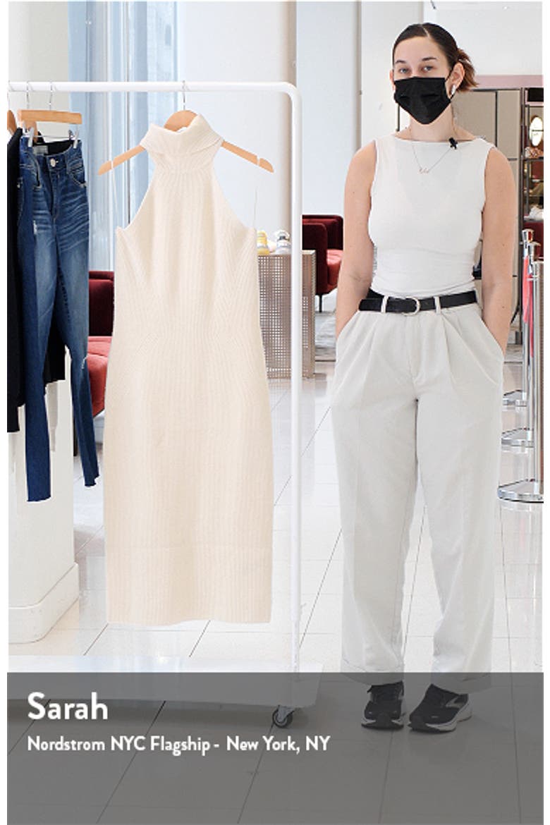 Clemmy Turtleneck Sleeveless Wool & Cashmere Dress video