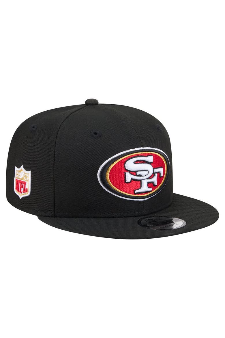 Men's New Era  Black San Francisco 49ers 9FIFTY Snapback Hat, Alternate, color, Black