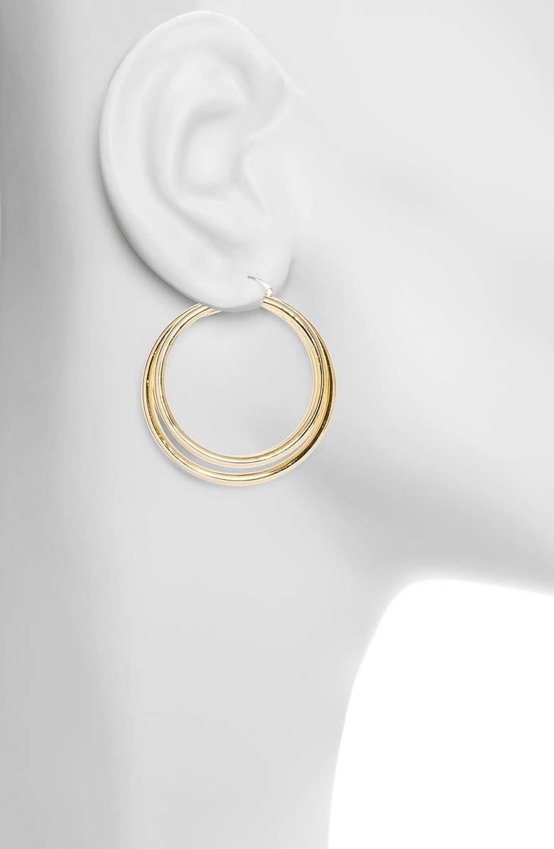 Vince Camuto Multi Row Hoop Earrings, Alternate, color, 