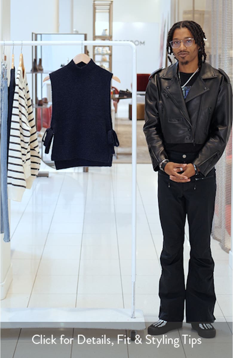 Wool & Mohair Side Tie Bib Vest, sales video thumbnail