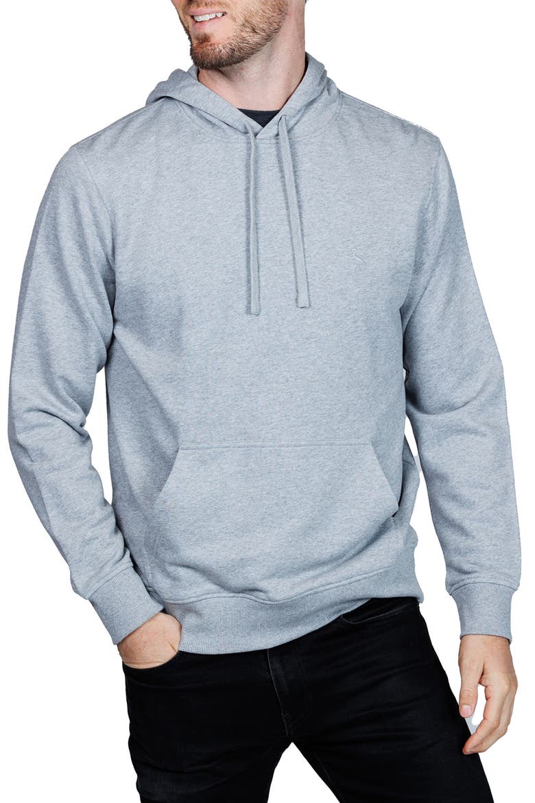 Cotton French Terry Hoodie, Alternate, color, STEEL GREY