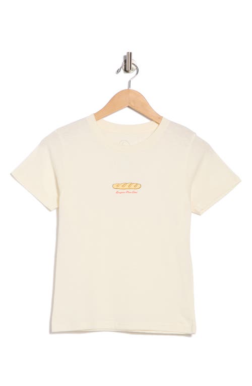 Hi Res Bonjour Baguette Graphic T-shirt In White