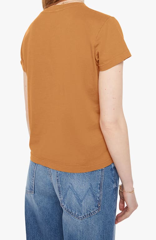 Mother The Boxy Goodie Goodie Supima® Cotton Tee In Brown