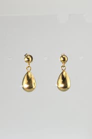 Meideya Gold Teardrop Dangle Earrings