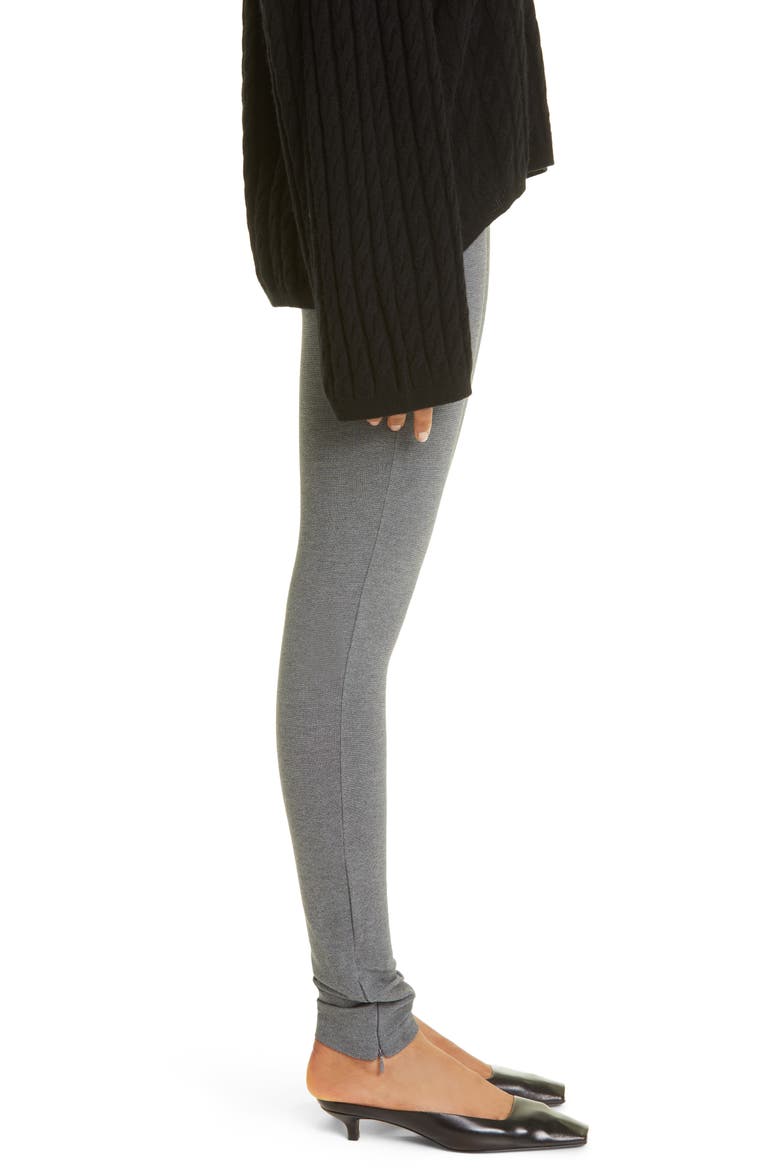 Zip Leggings, Alternate, color, GREY MELANGE