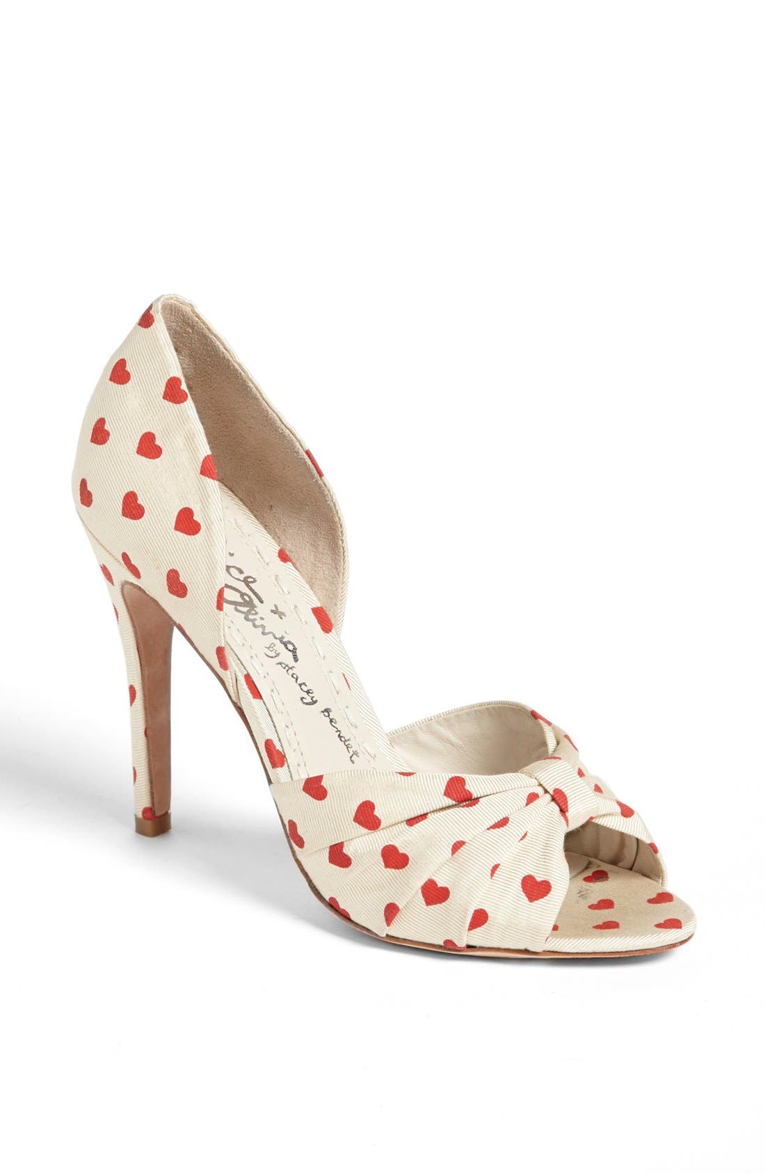 'Gigi' Pump, Main, color, CREAM/ RED