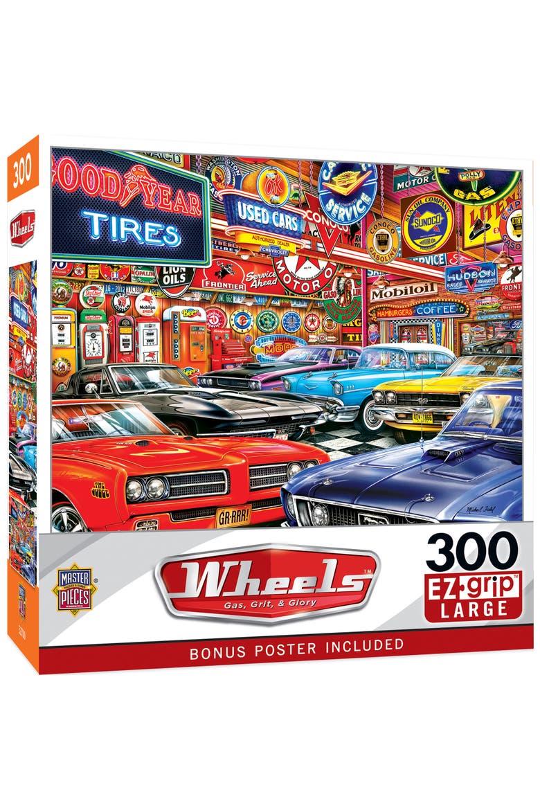 300 Piece EZ Grip Jigsaw Puzzle for Adults - Gas, Grit & Glory - 18"x24", Main, color, Multicolor