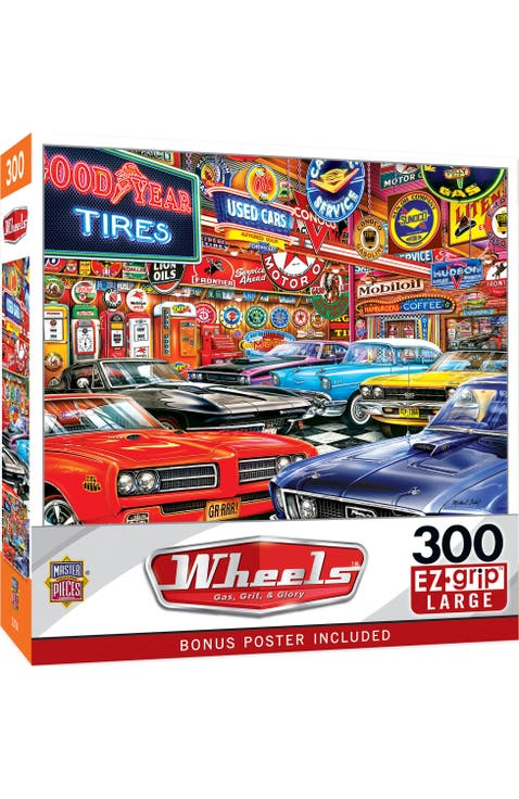 300 Piece EZ Grip Jigsaw Puzzle for Adults - Gas, Grit & Glory - 18"x24"