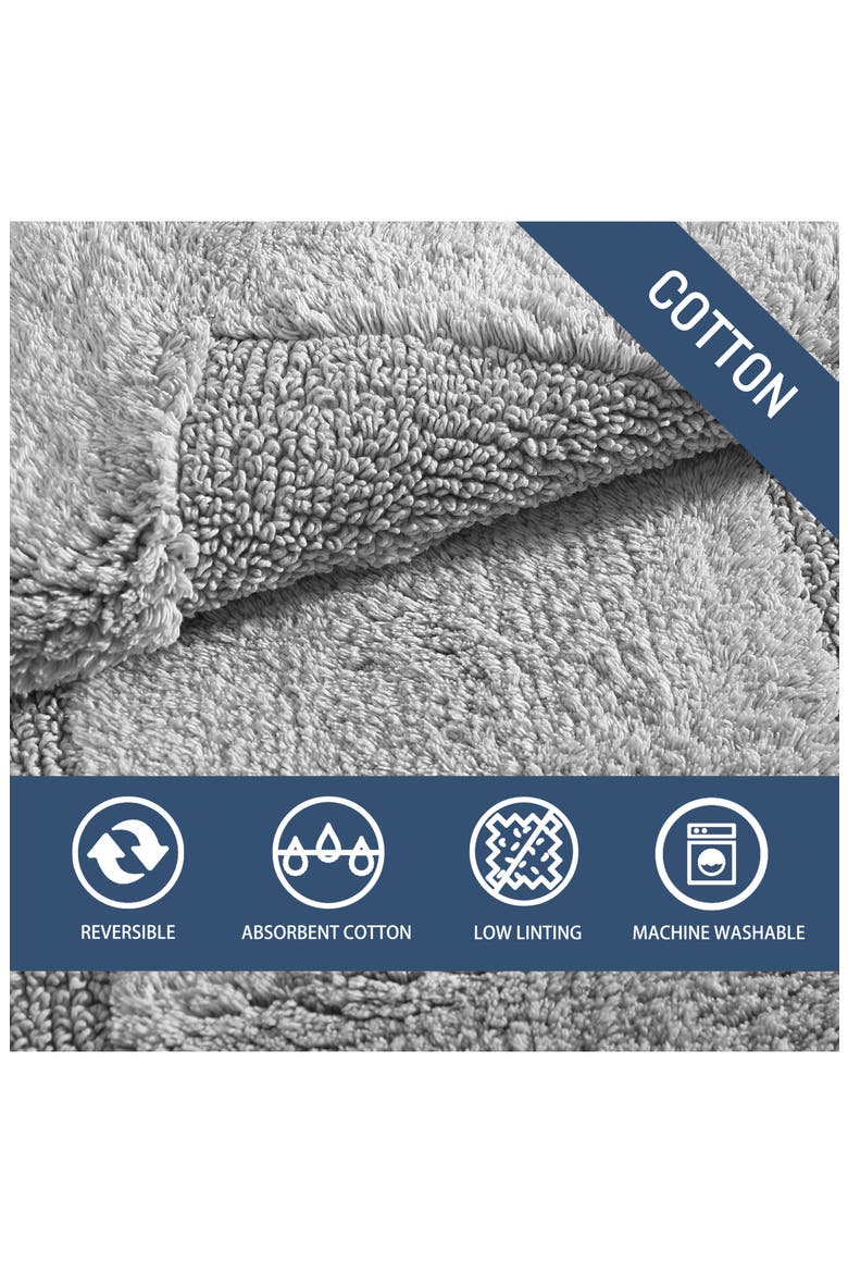 Long Branch Light Pastel Blue Bath Mat, Alternate, color, MEDIUM GREY