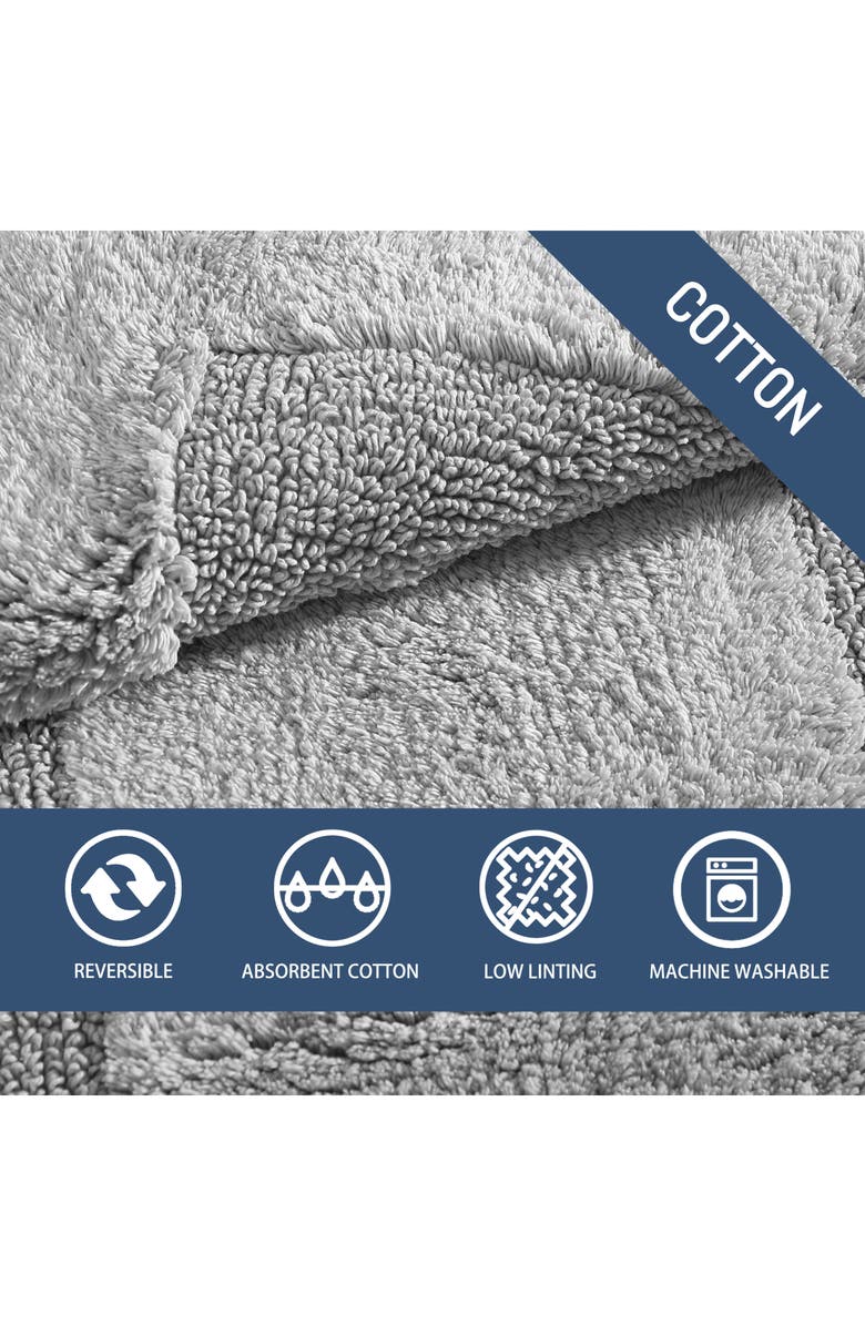 Tommy Bahama Long Branch Light Pastel Blue Bath Mat, Alternate, color, Medium Grey